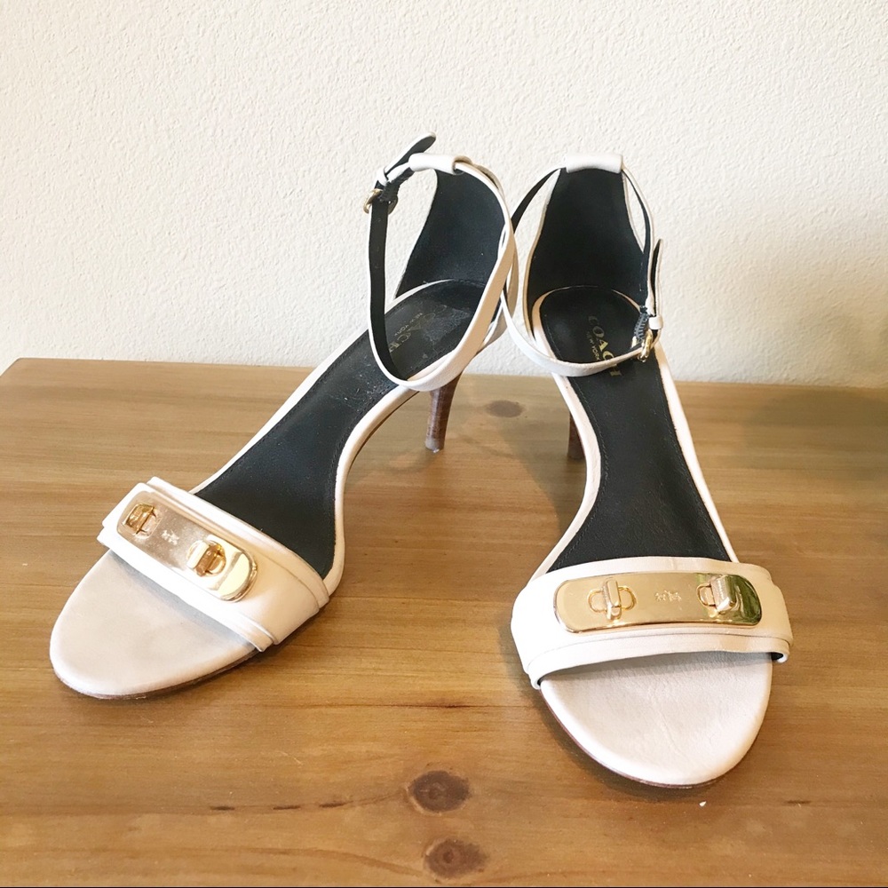 Coach heels sandals size 7.5